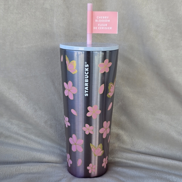 Starbucks Other - STARBUCKS Cherry Blossom Stainless Cup Tumbler (24oz)